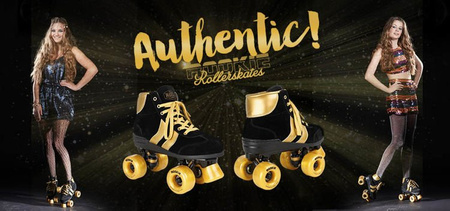 Wrotki Rookie Authentic Black/Gold v2